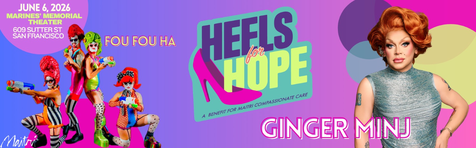 Save the Date for Heels for Hope: June 1st, 2024 at the Marine's Memorial Theatre
